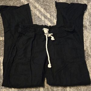 Roxy Midnight Black Relaxed Pants